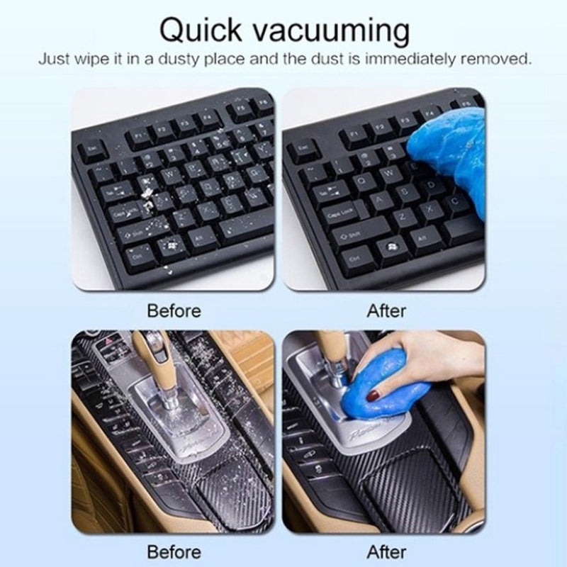 YIYICAI 160g Auto Car Air Outlet Dust Remover Magic Cleaner Soft Gel Keyboard Camera Vehicle Internal Clean Tool