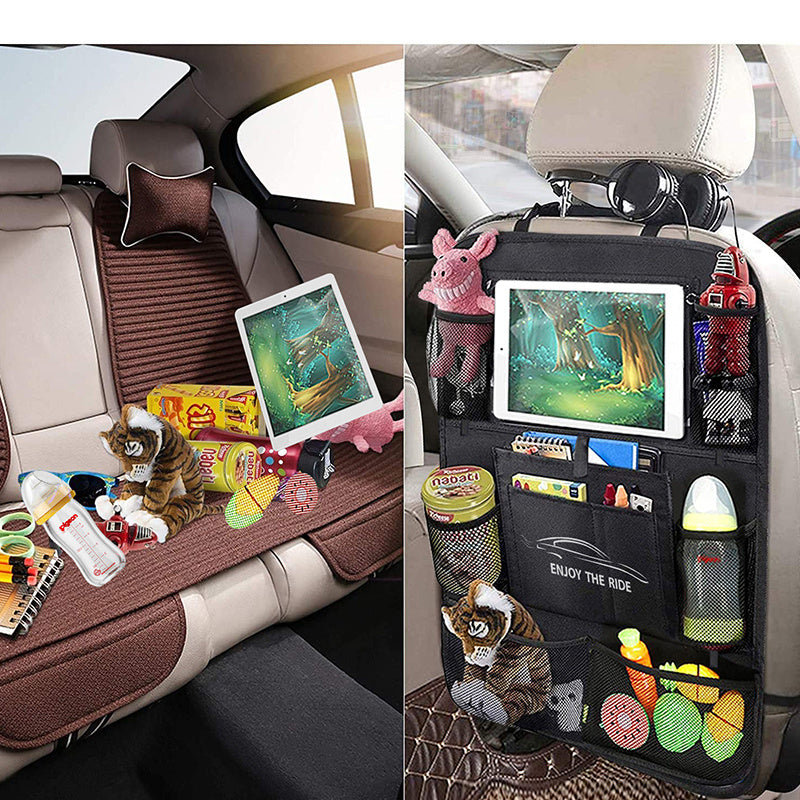 JINGDINGTAI TG-JJ004 Car Back Seat Hanging Multi-Pocket Storage Bag Phone Tablet Sundries Holder Organizer