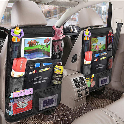 JINGDINGTAI TG-JJ004 Car Back Seat Hanging Multi-Pocket Storage Bag Phone Tablet Sundries Holder Organizer