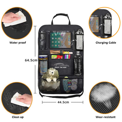 JINGDINGTAI TG-JJ004 Car Back Seat Hanging Multi-Pocket Storage Bag Phone Tablet Sundries Holder Organizer