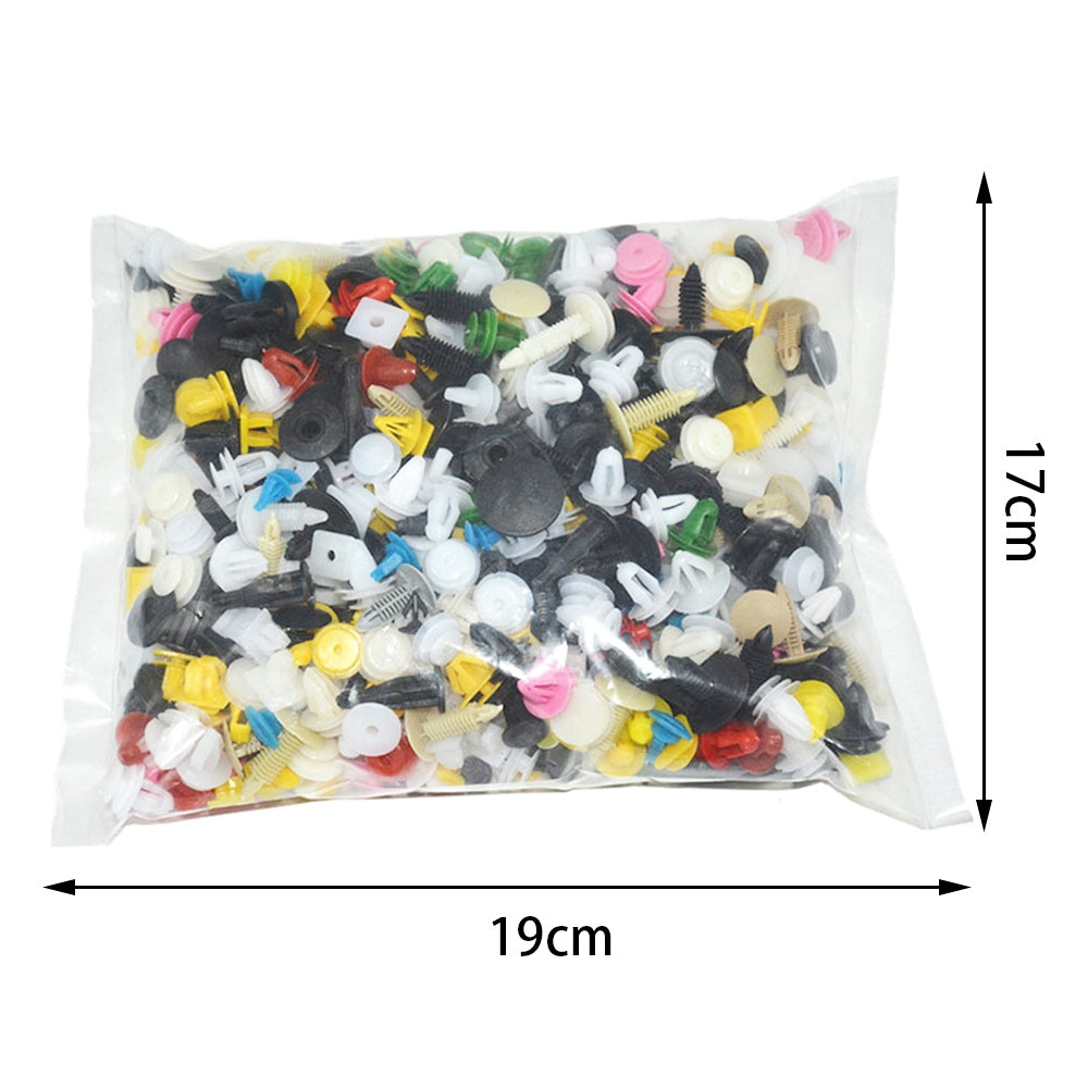 500Pcs Universal Mixed Auto Car Door Panel Interior Fastener Vehicle Bumper Clips Retainer Fastener Rivets