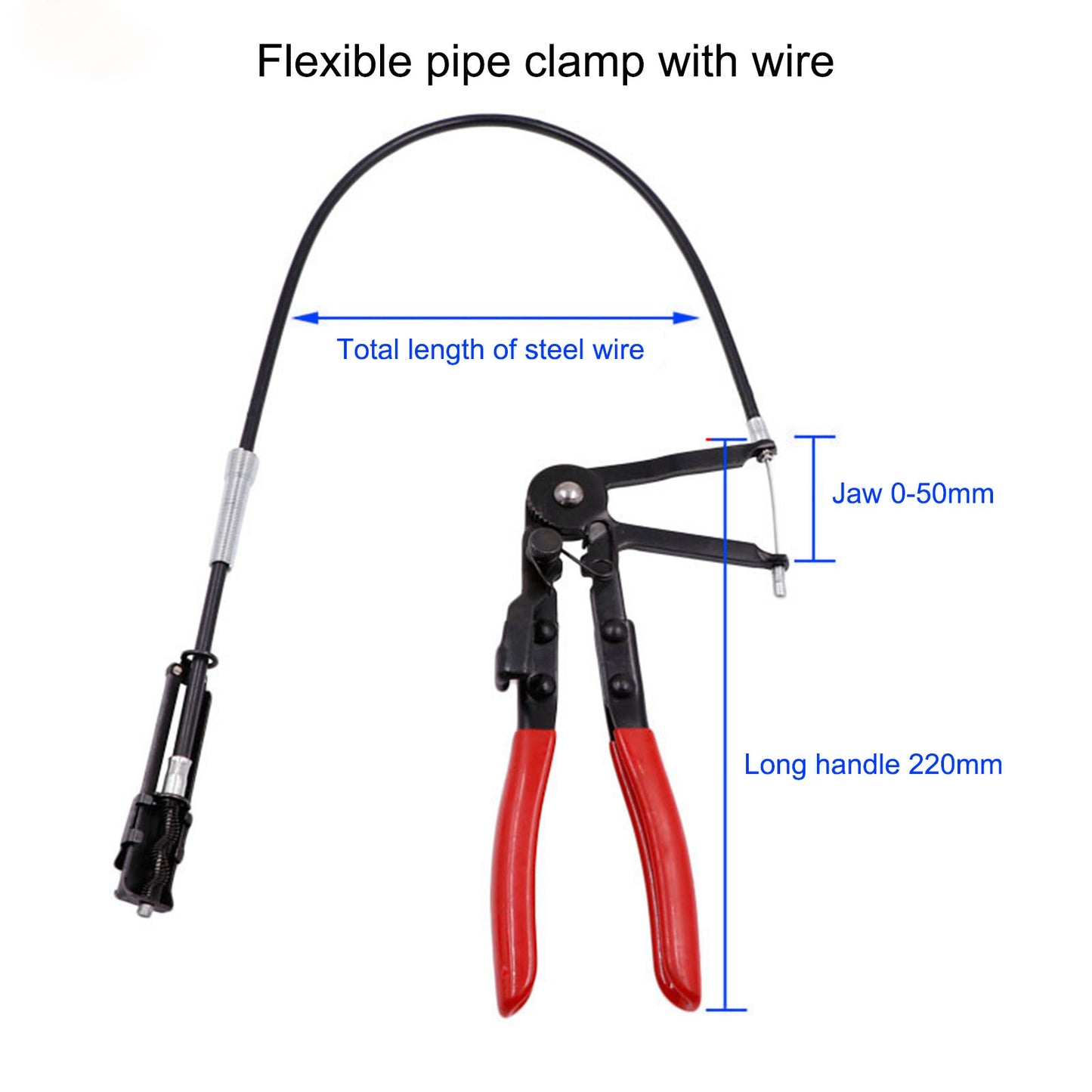 Flexible Wire Long Reach Hose Clamp Pliers Hose Clamp Removal Hand Tool Car Repair Tool