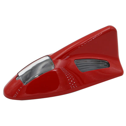 TRASAN D03 Solar Car Roof Shark Fin Antenna Flashing LED Warning Light Vehicle Decorative Lamp