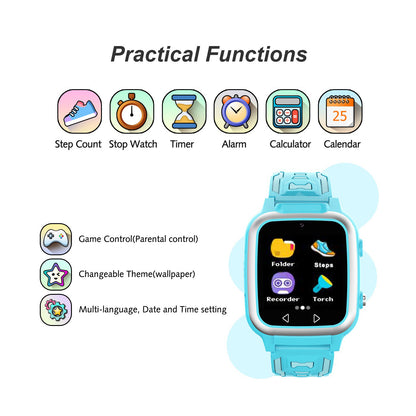 Y08 1.44inch Kids Smart Watch Music MP3 Player Photo Educational Games Pedometer