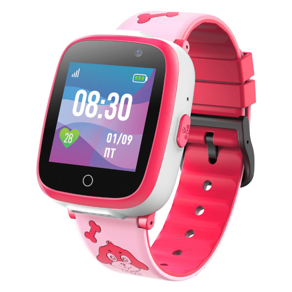 S6 1.54-inch HD Color IPS Screen Children Smart Watch Portable 2G Calling Watch with Mic/Puzzle Games Support Two-way Chat