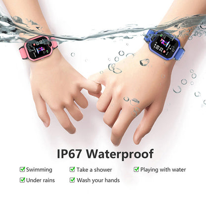 H01 Smart Watch Kids 4G GPS WiFi Video Call SOS IP67 Waterproof Child Wristwatch Camera Monitor Tracker Location Phone Watch (EU Version)