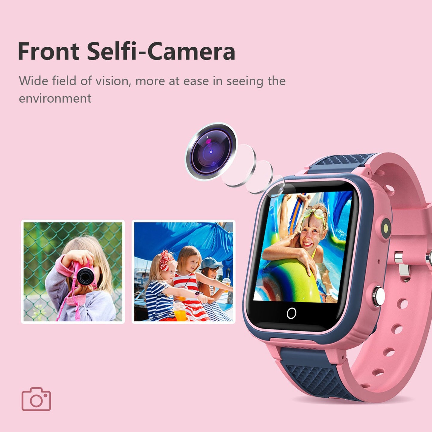 LT21 1.4-inch IPS Touch Screen Kids Wrist Watch Waterproof Smart Bracelet with Camera Alarm Clock Location