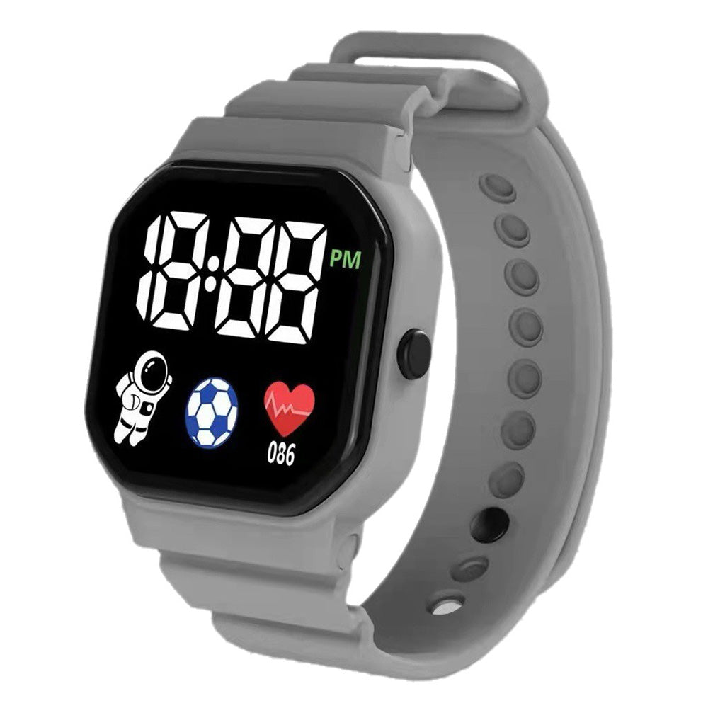 C3-12 Student Smart Watch 1.5" LED Screen Electronic Watch Astronaut Pattern Waterproof Watch