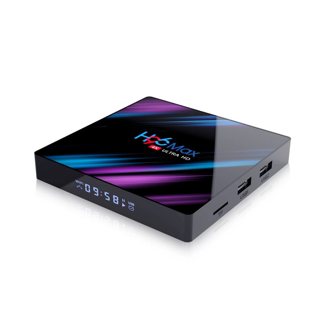 H96 MAX 4+64GB Android 9.0 RK3318 Quad Core TV Box Dual Band 2.4G/5G WiFi BT 4.0 Media Player Smart Set Top Box