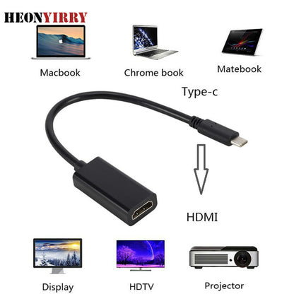 Type-C Male to HDMI Female Converter Adapter Cable