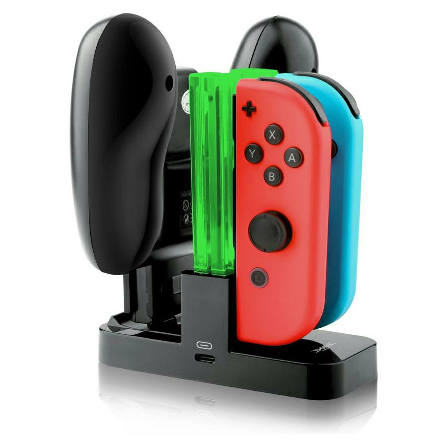 DOBE TNS-879 Colorful LED Charging Station Holder with Cable for Nintendo Switch Joy-con Pro