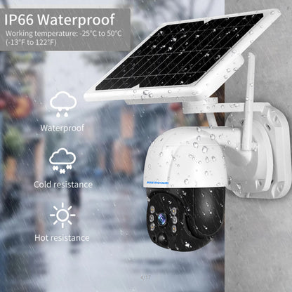 SZSINOCAM SN-HSP-HT17 Solar Power 3.0MP WiFi Camera Two-way Talk Night Vision Surveillance PTZ Camera