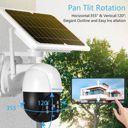 SZSINOCAM SN-HSP-HT17 Solar Power 3.0MP WiFi Camera Two-way Talk Night Vision Surveillance PTZ Camera