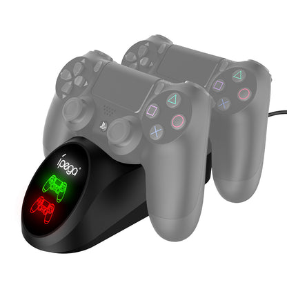 IPEGA PG-9180 Dual Charging Station Game Controller Charging Dock with LED Indicator for PS4 Controller