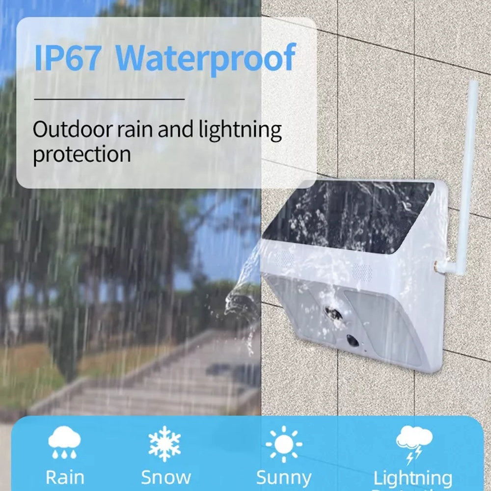 WJ020008 5621 WiFi Low Power Solar Garden Light Camera Waterproof 1080P Webcam PIR Induction Security Camera Monitor for Home Garden Yard