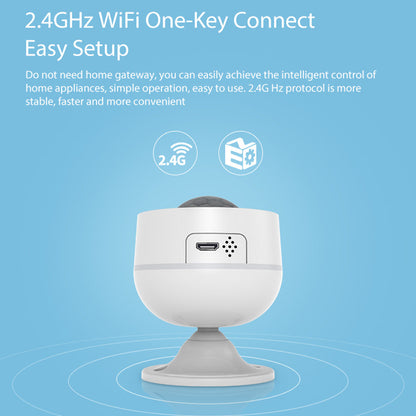 NEO NAS-PD07W 2.4GHz WiFi Motion Sensor with Temperature and Humidity Detections Indoor Human Body Infrared Sensor for Home Smart Device