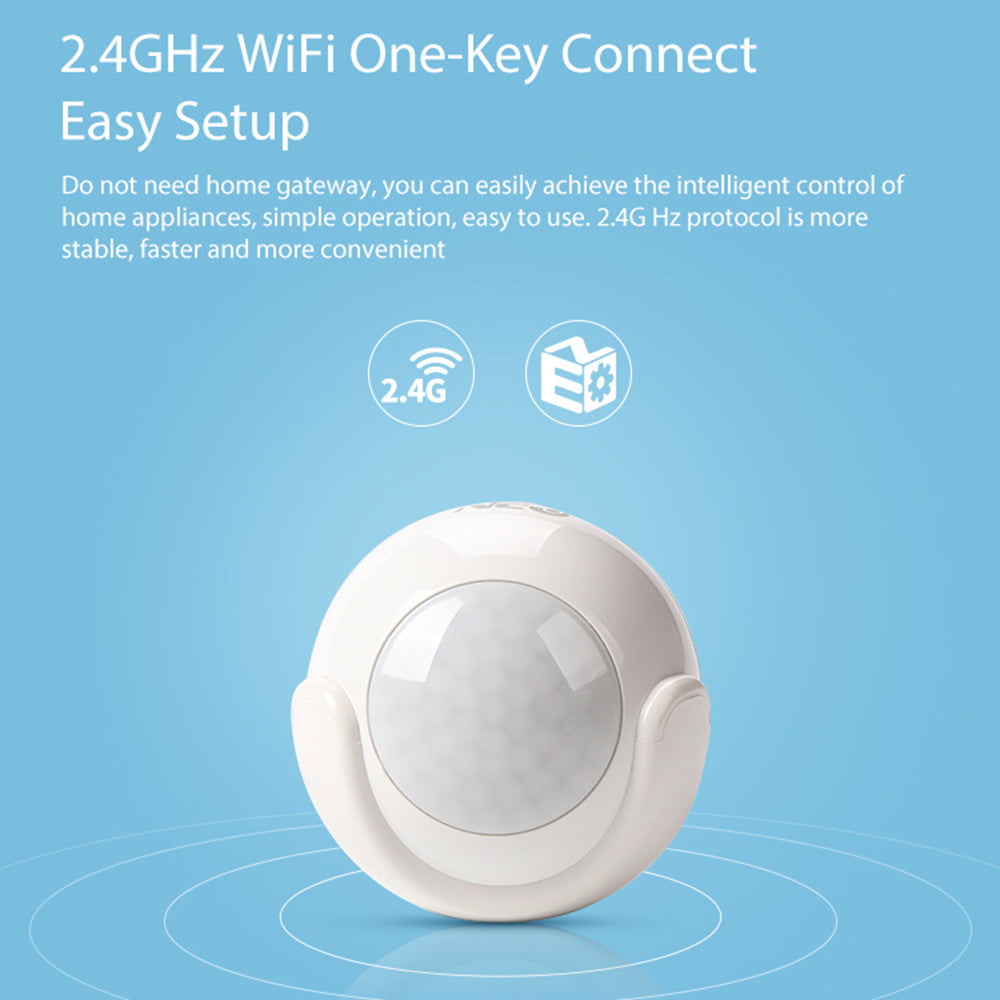 NEO NAS-PD01W Smart 2.4GHz WiFi Motion Sensor Wireless Infrared PIR Detector Support Mobile Phone Control