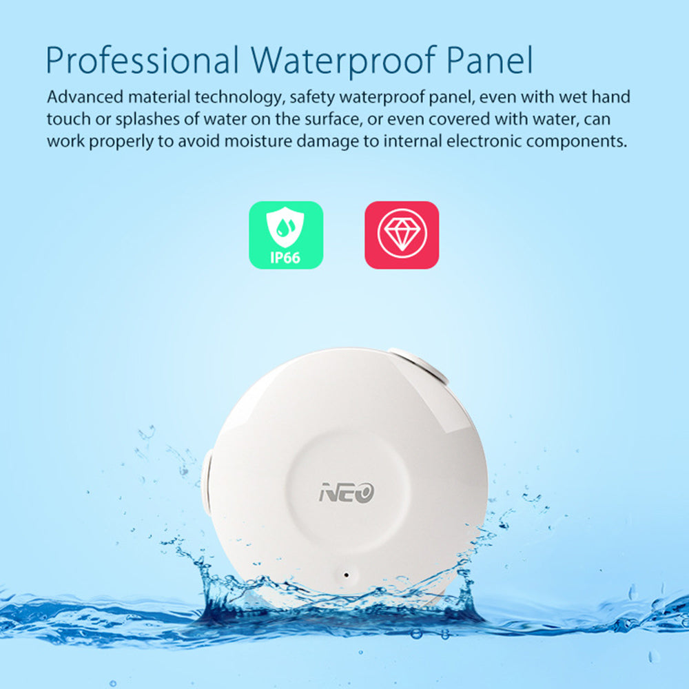 NEO NAS-WS02W WiFi Smart Water Leak Sensor Wireless Flood Sensor  Works for Tuya Smart IFTTT