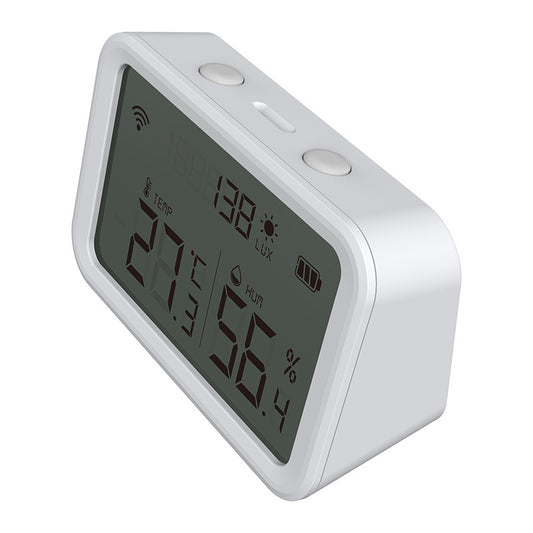 NEO NAS-TH02B Multifunction Sensor Tuya ZigBee Smart Temperature and Humidity Detector with Luminous Intensity Detection