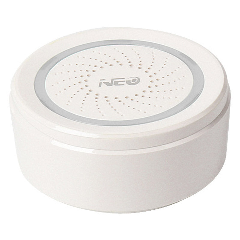 NEO NAS-AB02W Smart Wireless Alarm 2.4GHz WiFi Mini Siren Alarm Support Mobile Phone Control for Home (USB Powered)