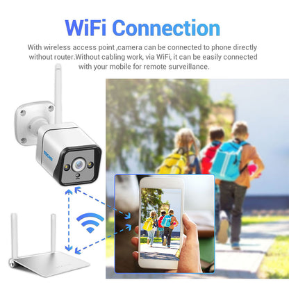 ESCAM QF120 1080P WIFI PIR Alarm IP Camera With Solar Panel Full Color Night Vision Two Way Audio IP66 [with Battery]