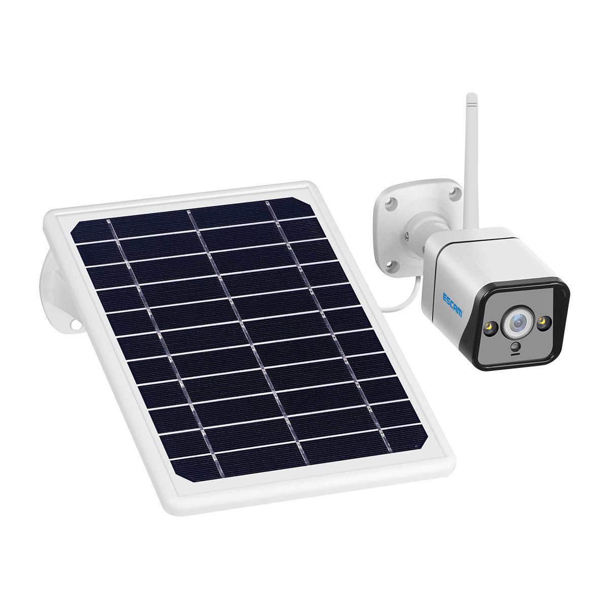 ESCAM QF120 1080P WIFI PIR Alarm IP Camera With Solar Panel Full Color Night Vision Two Way Audio IP66 [with Battery]