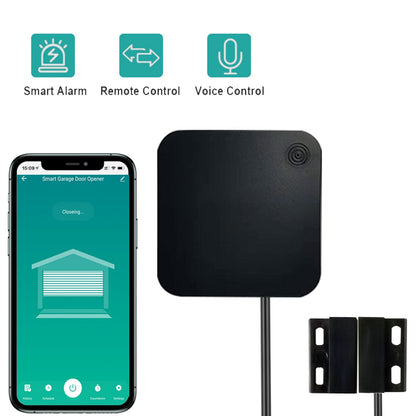 TY-DOOR-S01 Square WiFi Smart Garage Door Opener Switch Tuya APP Control Intelligent Garage Door Controller Work with Alexa Google Home