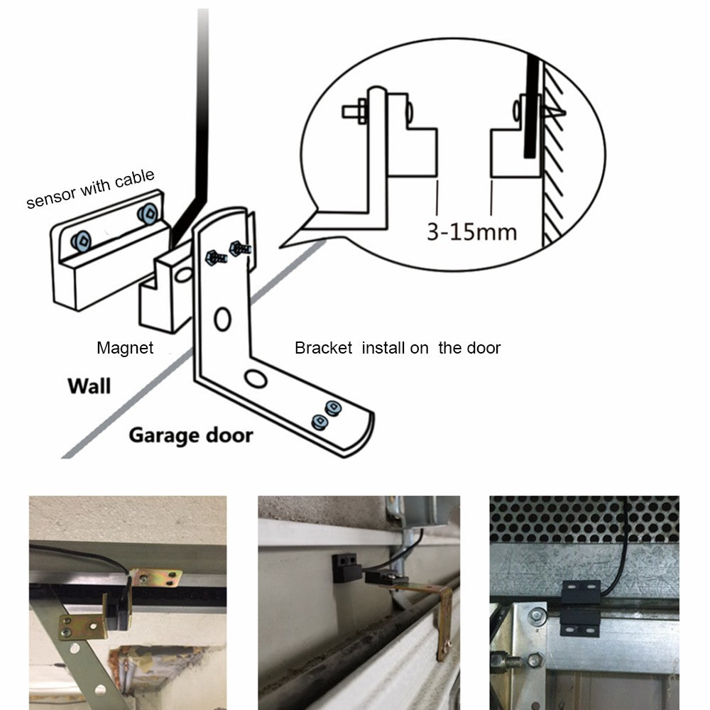 TY-DOOR-S01 Square WiFi Smart Garage Door Opener Switch Tuya APP Control Intelligent Garage Door Controller Work with Alexa Google Home