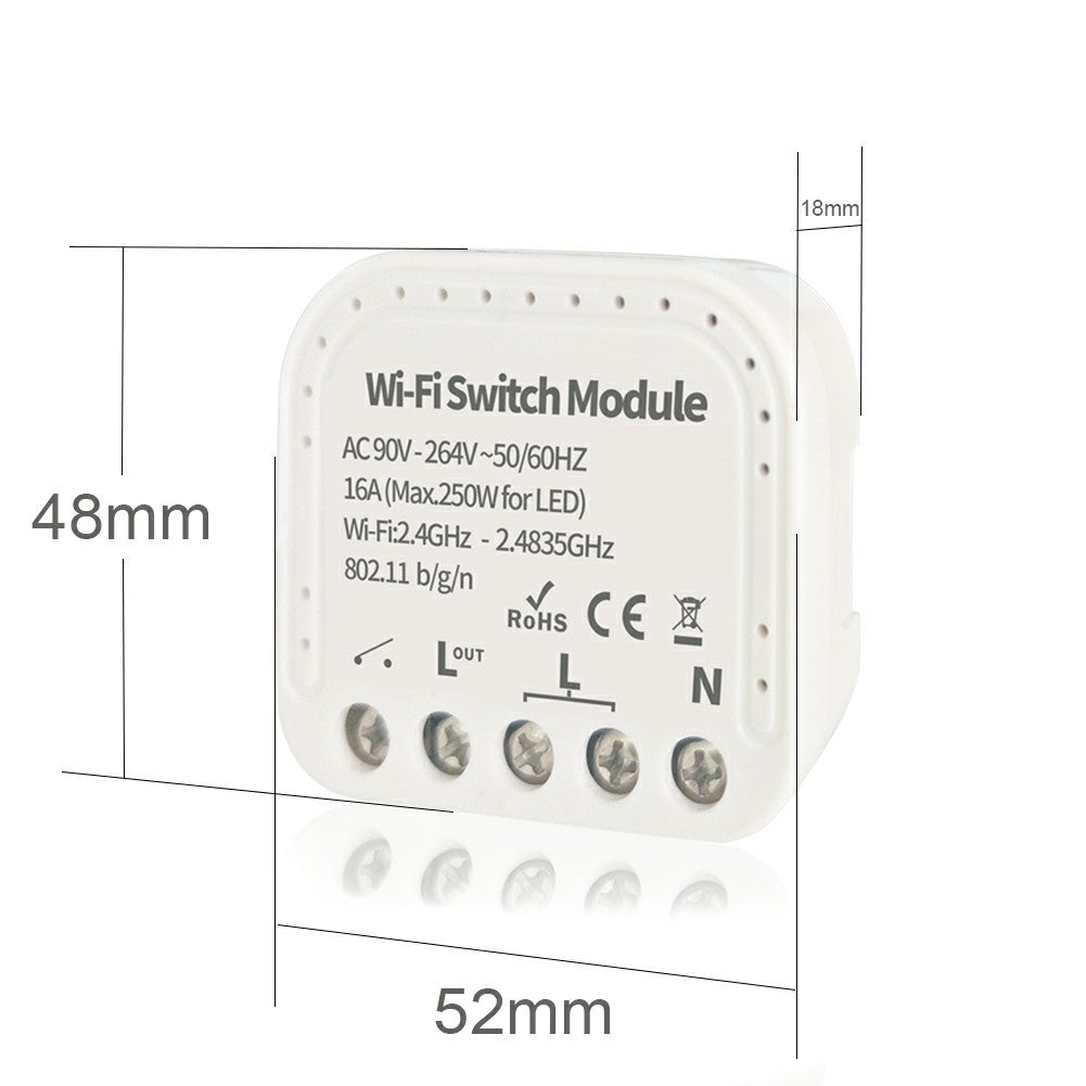 TY-WIFI-S02 APP Remote Control WiFi Smart Light Switch Relay DIY Module Work with Alexa Echo Google Home