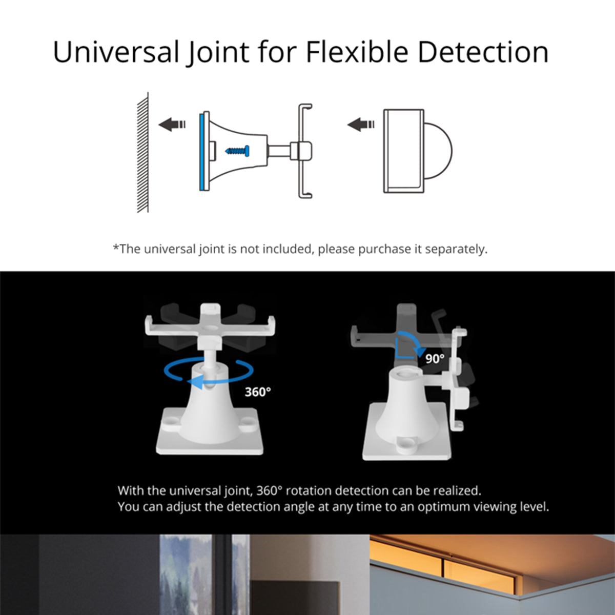 SONOFF Motion Sensor Base 360 Degree Rotating Adjustable Bracket Stand Universal Joint