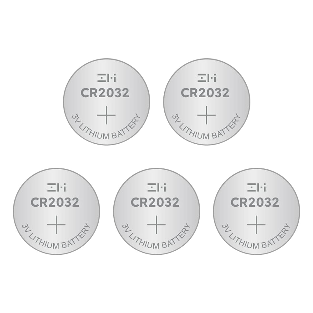 ZMI 5-Pack CR2032 3V Lithium Coin Cell Battery Replacement for Watch, Toys, Remote Control, Other Electronic Devices