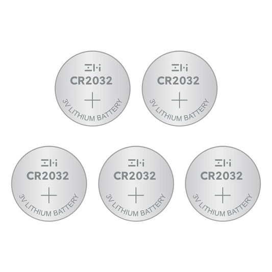 ZMI 5-Pack CR2032 3V Lithium Coin Cell Battery Replacement for Watch, Toys, Remote Control, Other Electronic Devices