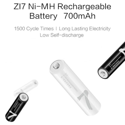 ZMI AA711 ZI7 4Pcs Rechargeable 1.2V 700mAh Ni-MH AAA Battery for Mouse Flashlight Electronic Toy (with Storage Box)