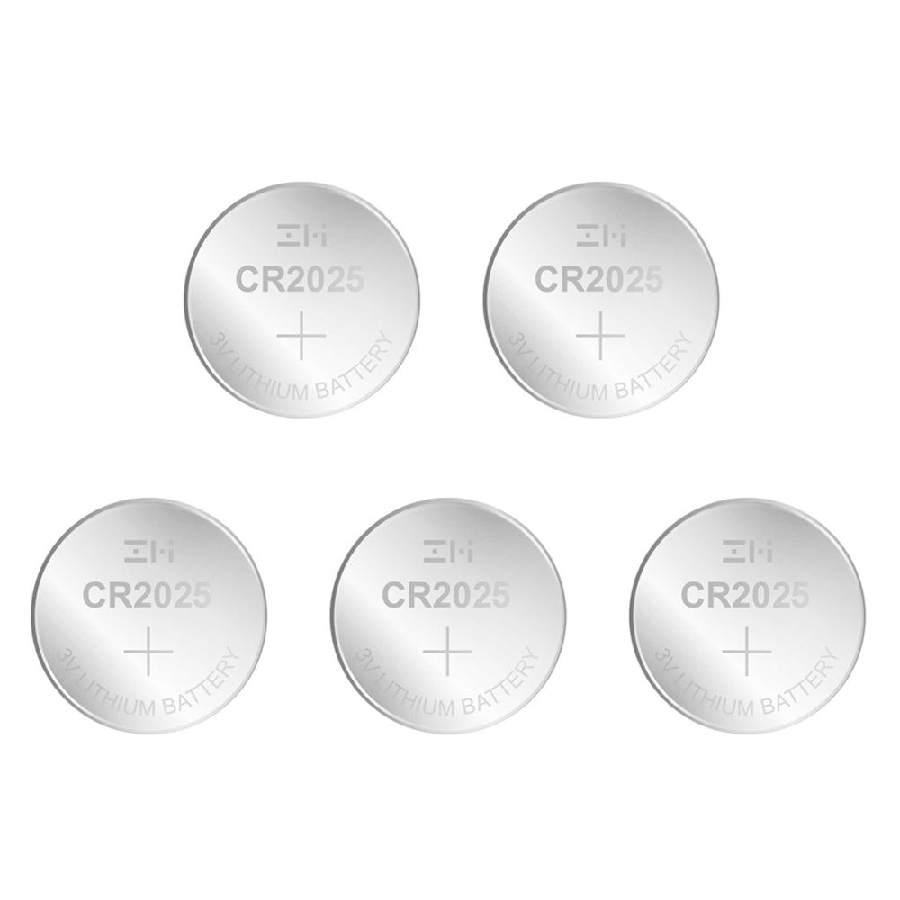 ZMI 5-Pack CR2025 3V Mini Size Lithium Coin Cell Replacement 160mAh Battery