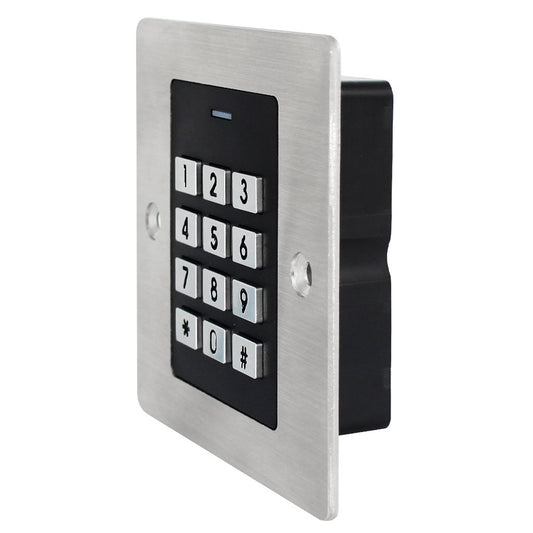 EK3 Waterproof WG26 Embedded Door Access Control Keypad Metal Shell for Garage Door / Gate Opener, Support 1000 Users