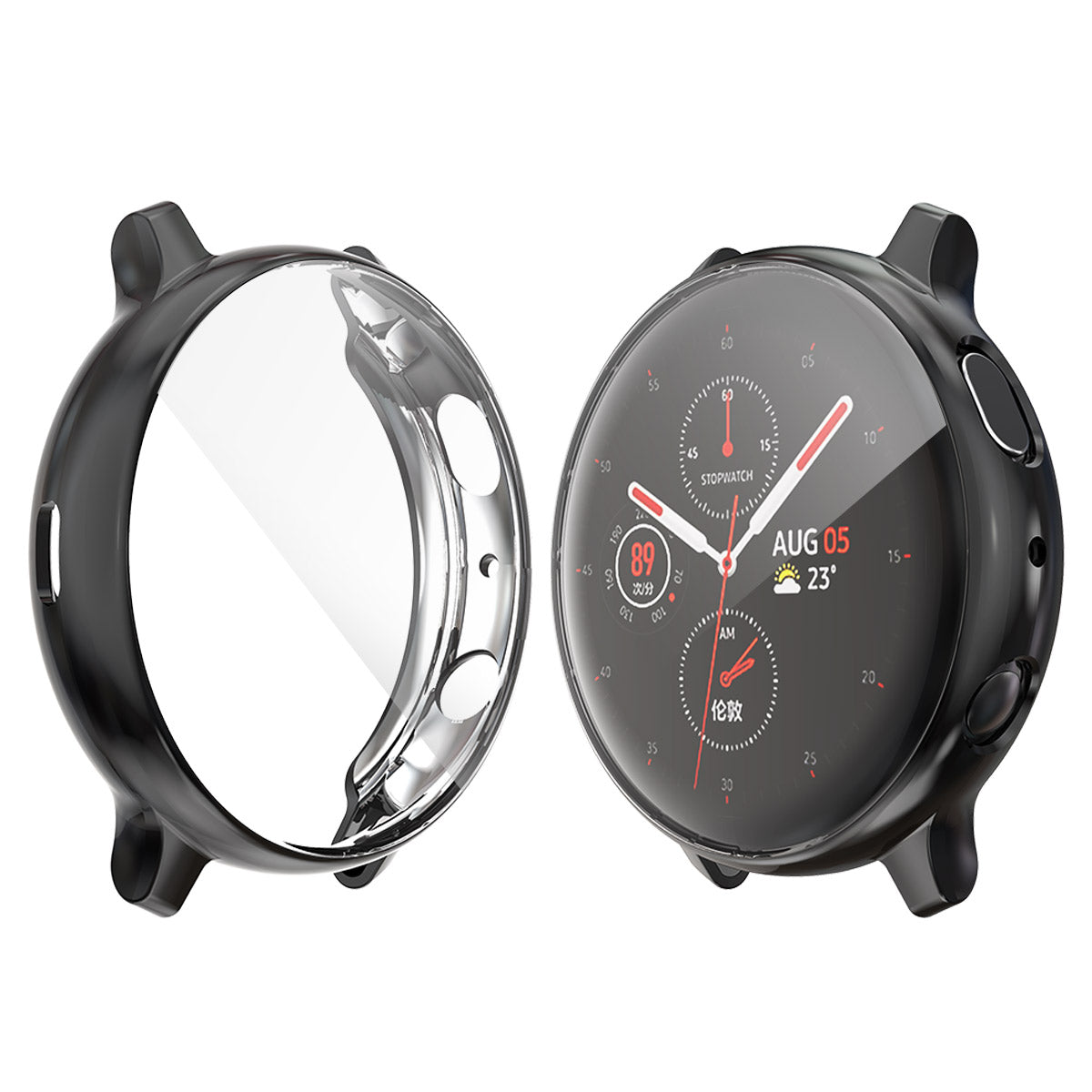 HAT PRINCE All-round Protective Electroplating TPU Watch Case for Samsung Galaxy Watch Active2 44mm