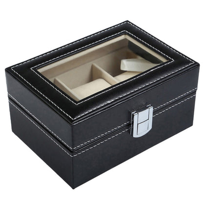 Watch Box Watch Display Case Storage Organizer Box 3-Grid Watch Box Case