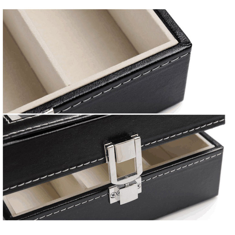 Watch Box Watch Display Case Storage Organizer Box 3-Grid Watch Box Case