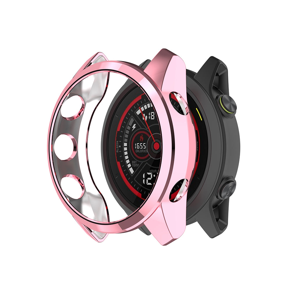 Electroplating Case for Garmin Forerunner745 TPU Smart Watch Protective Frame