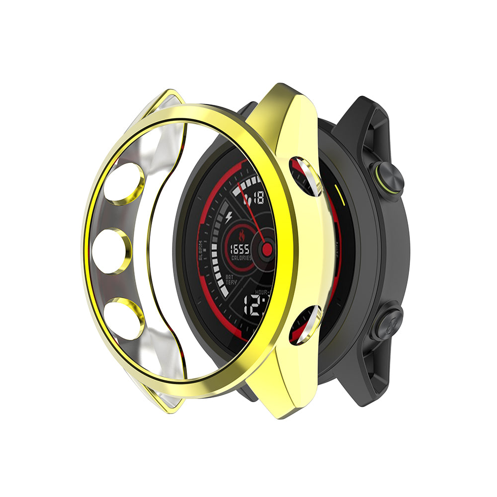 Electroplating Case for Garmin Forerunner745 TPU Smart Watch Protective Frame