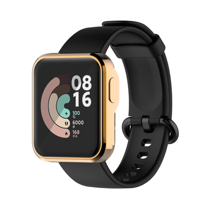 Full Coverage Electroplating TPU Smart Watch Protective Case for Xiaomi Mi Watch Lite/Redmi Watch