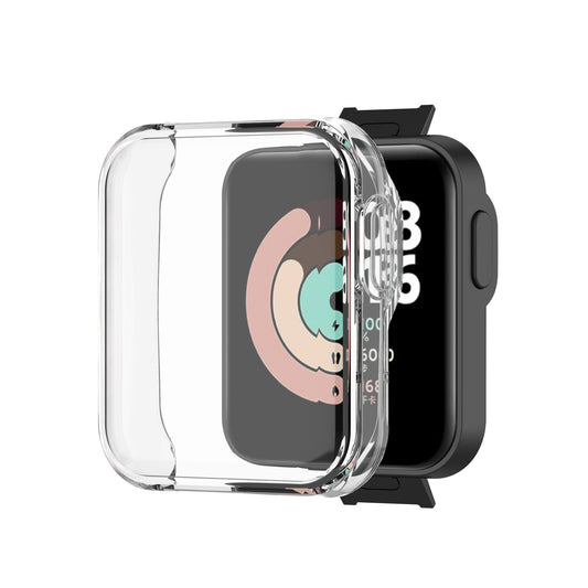 Transparent Full Coverage Electroplating TPU Smart Watch Protective Case for Xiaomi Mi Watch Lite/Redmi Watch