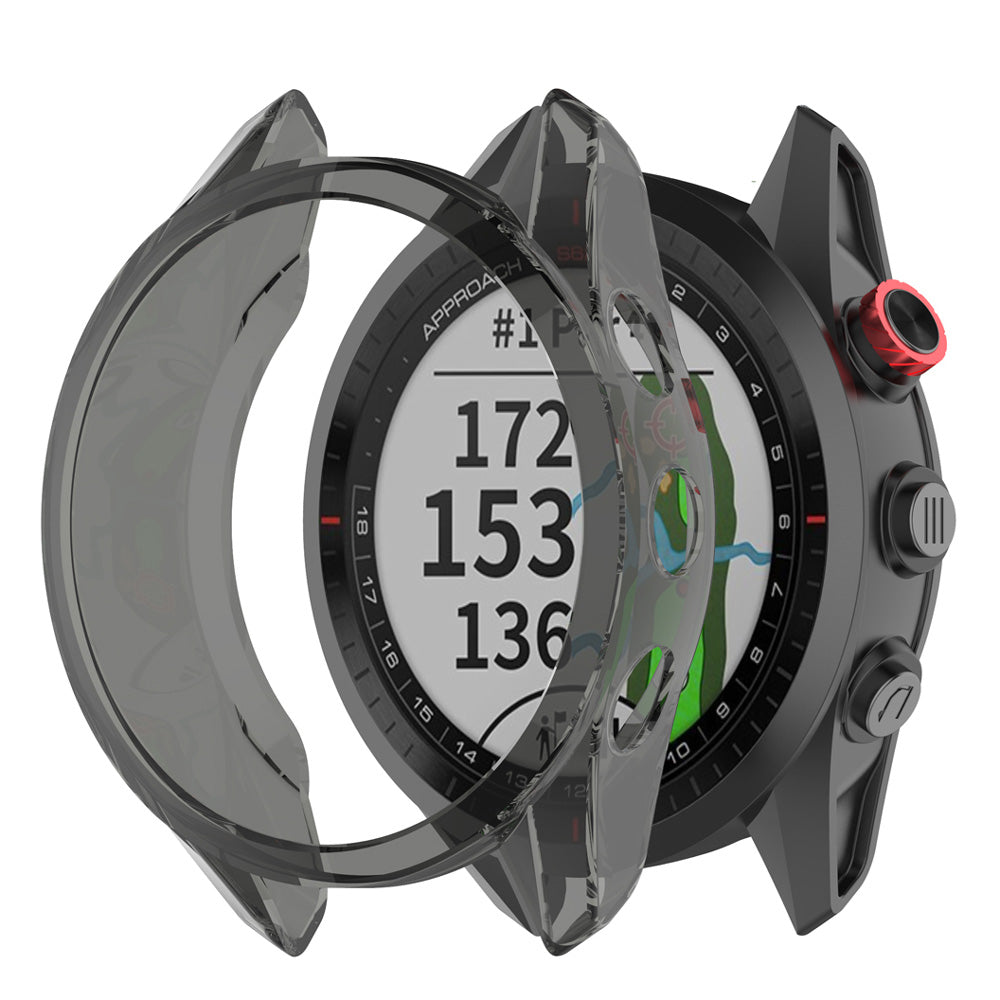 Transparent Flexible TPU Protective Watch Case for Garmin Approach S62