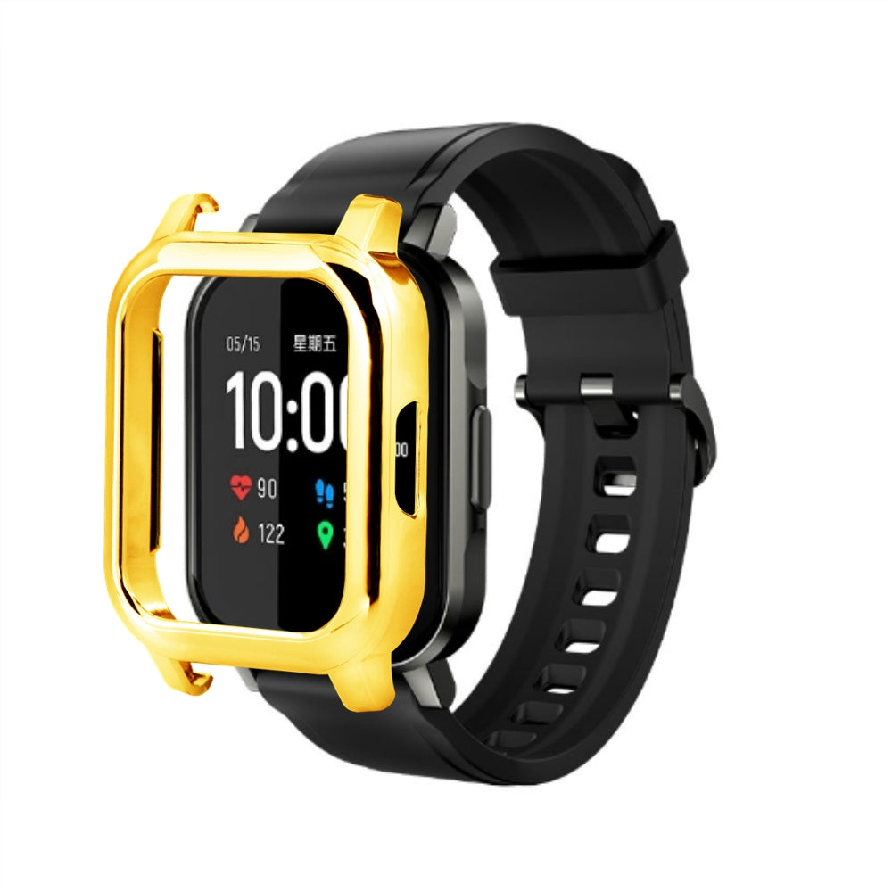 Anti-Scratch Electroplated PC Smart Watch Case Shell Cover for Xiaomi Haylou Solar LS02