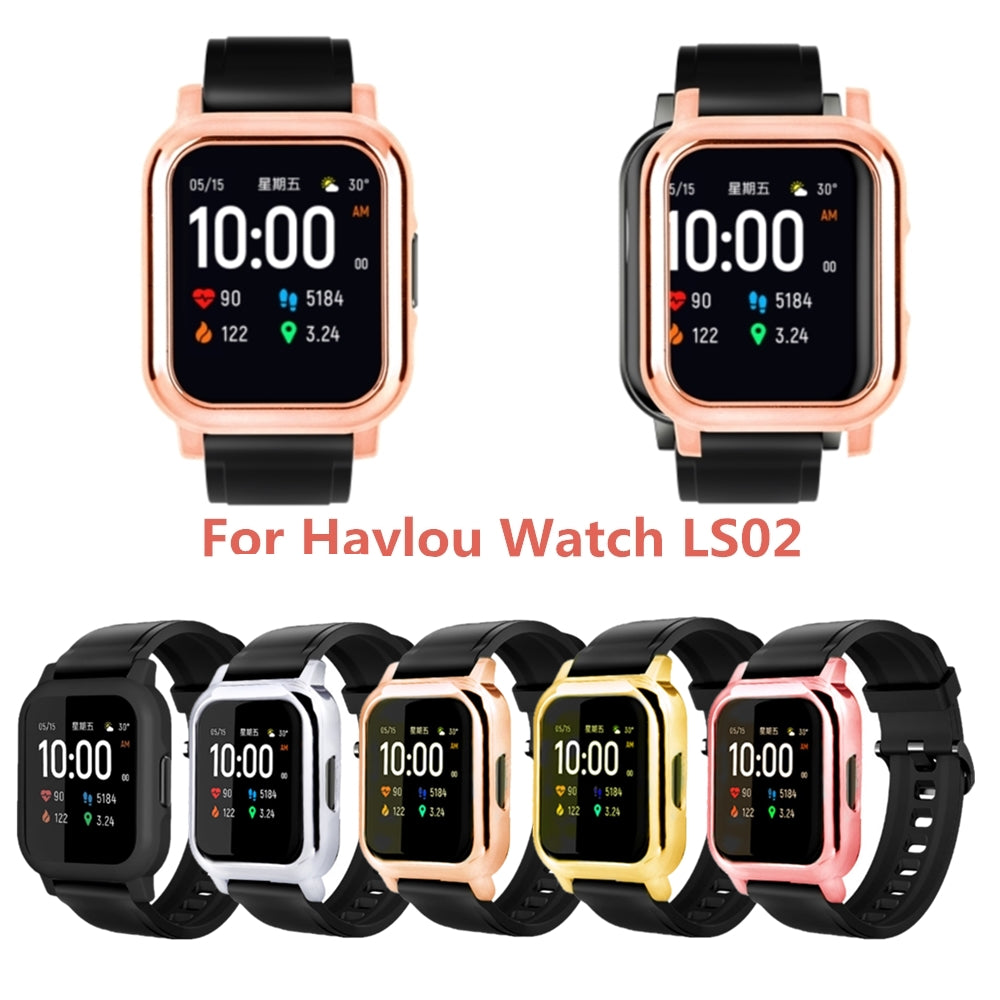 Anti-Scratch Electroplated PC Smart Watch Case Shell Cover for Xiaomi Haylou Solar LS02