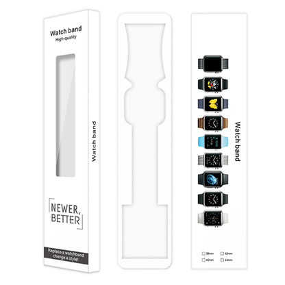 50Pcs/Set Transparent View Window Nylon Watch Band Paper Pack Box Display Case for Apple Watch