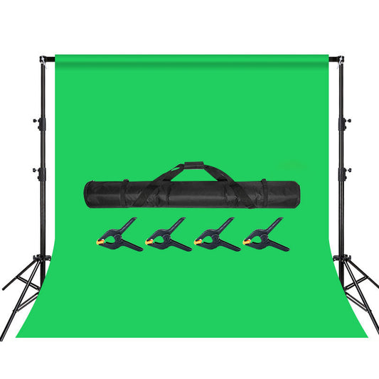 Photo Video Studio 3*6m Green Backdrop Background Screen with 4 Clamps and 3m Telescopic Stand Photography Kit