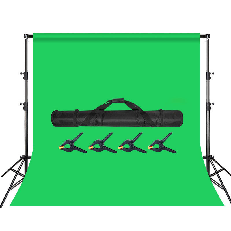 3*4m Green Backdrop Background Screen with 4 Clamps and 3m Telescopic Stand for Photo Video Studio Photography