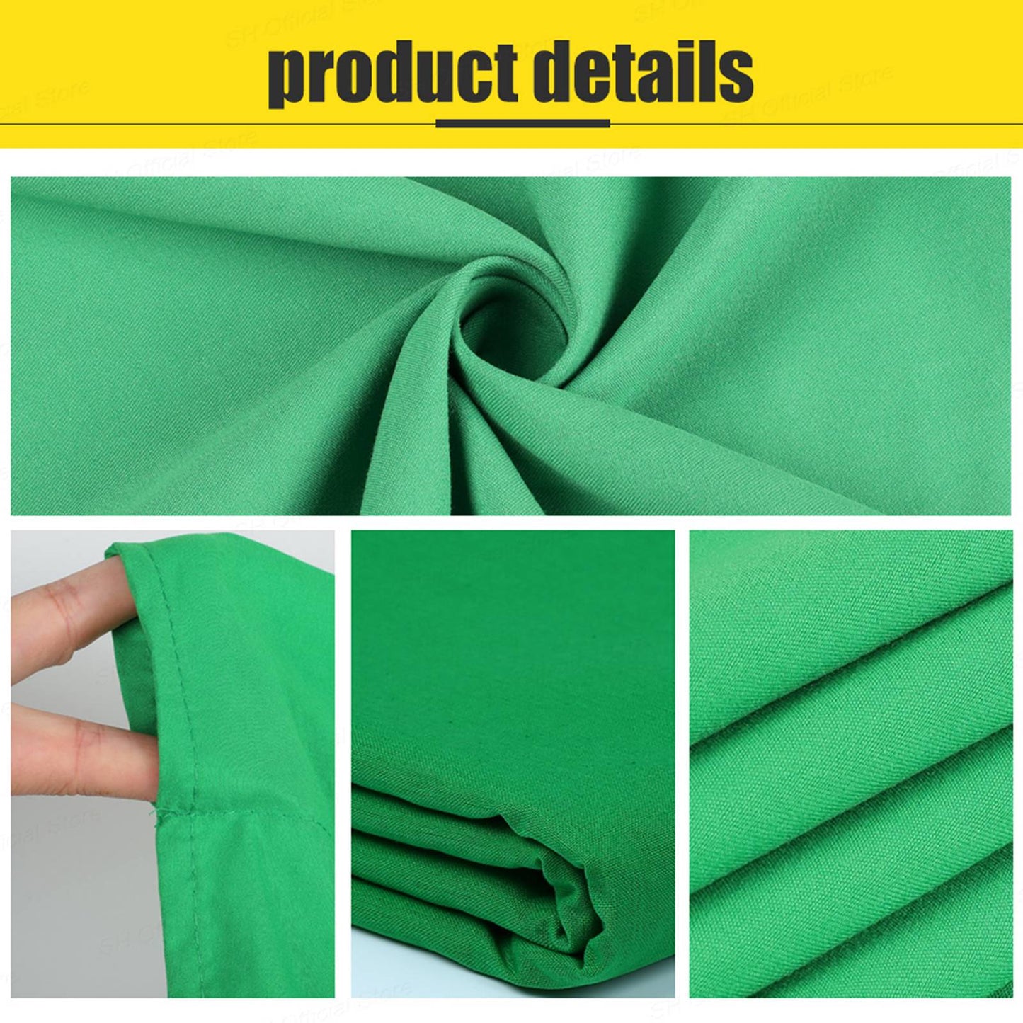 2*1.5m Photo Video Studio Photography Foldable Backdrop for Green Screen or Chroma Key Photos