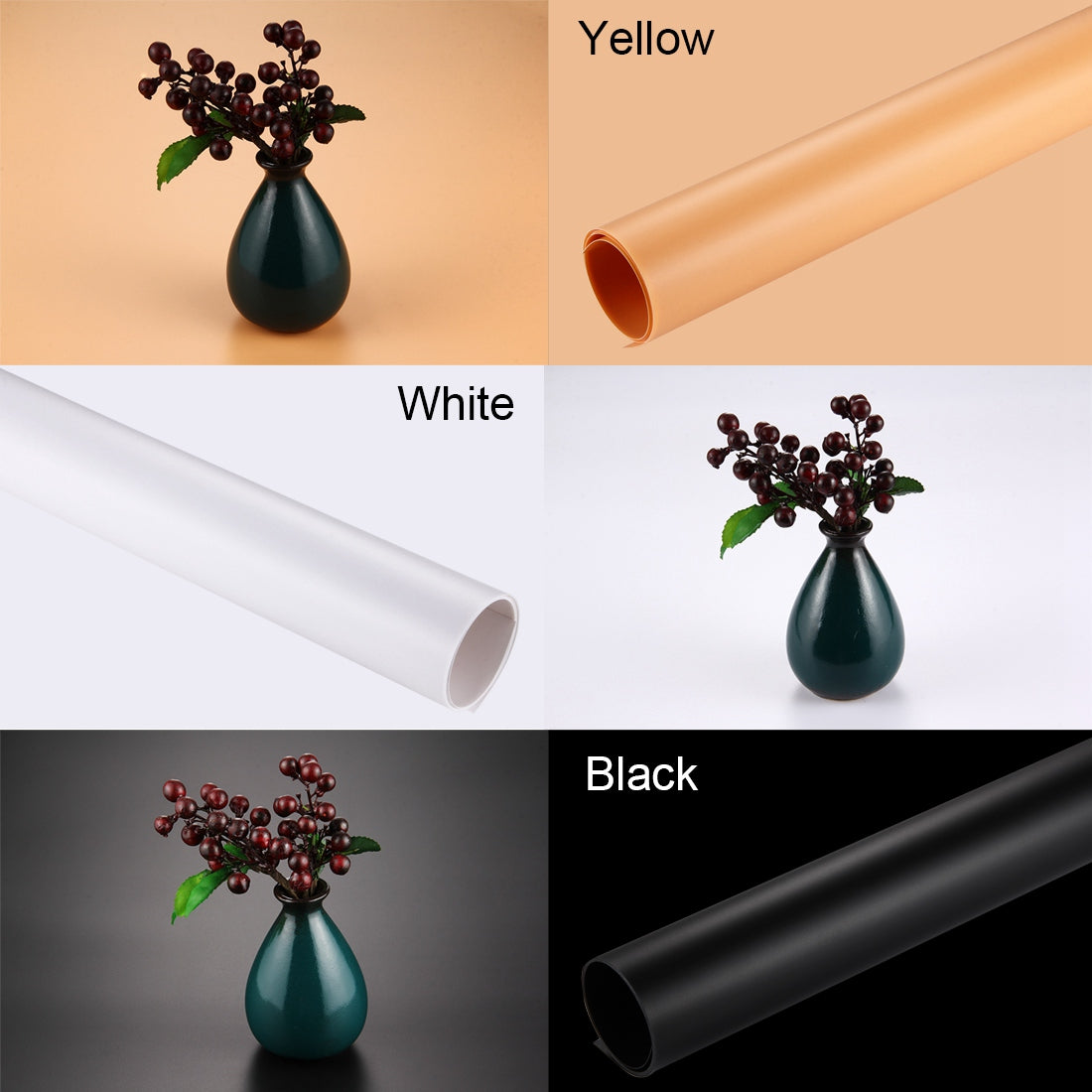 PULUZ PKT5200 120x60cm 3 Colors Anti-wrinkle PVC Backdrops Photography Props Background for Studio Light Tent Box